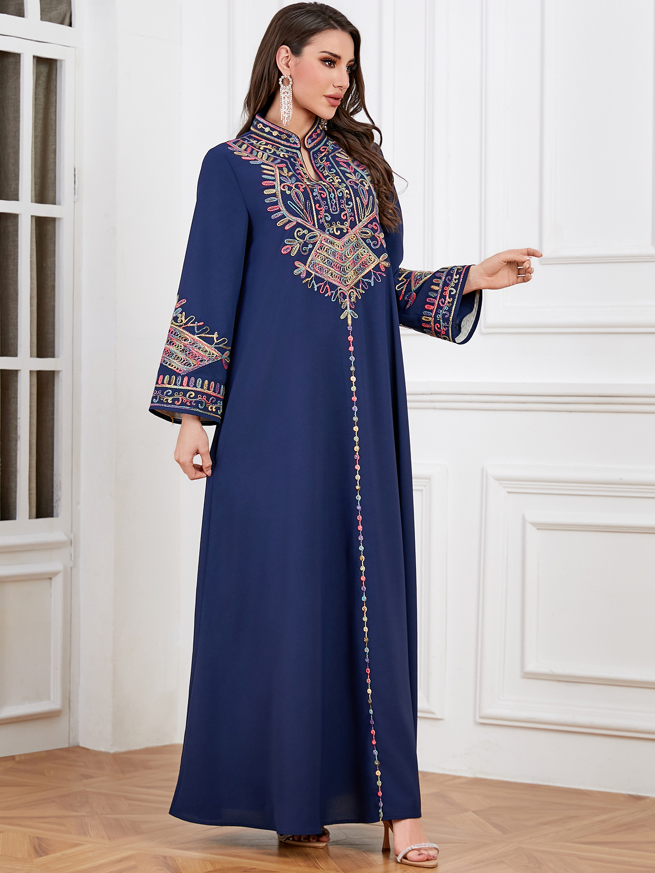 Femme Musulmane Vestidos Jalab - Embroidery Kebaya recensione e prezzo