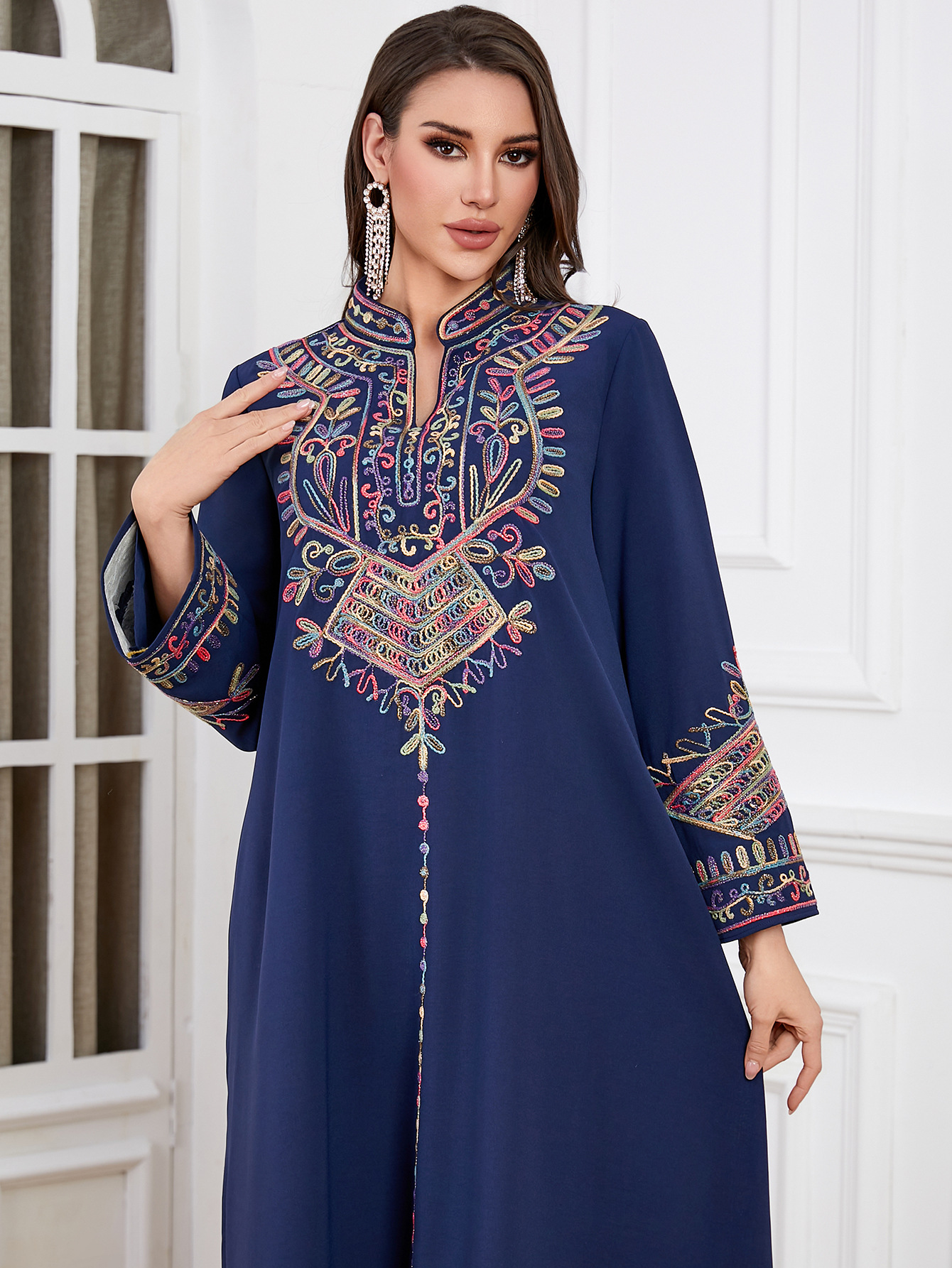 Femme Musulmane Vestidos Jalab - Embroidery Kebaya recensione e prezzo