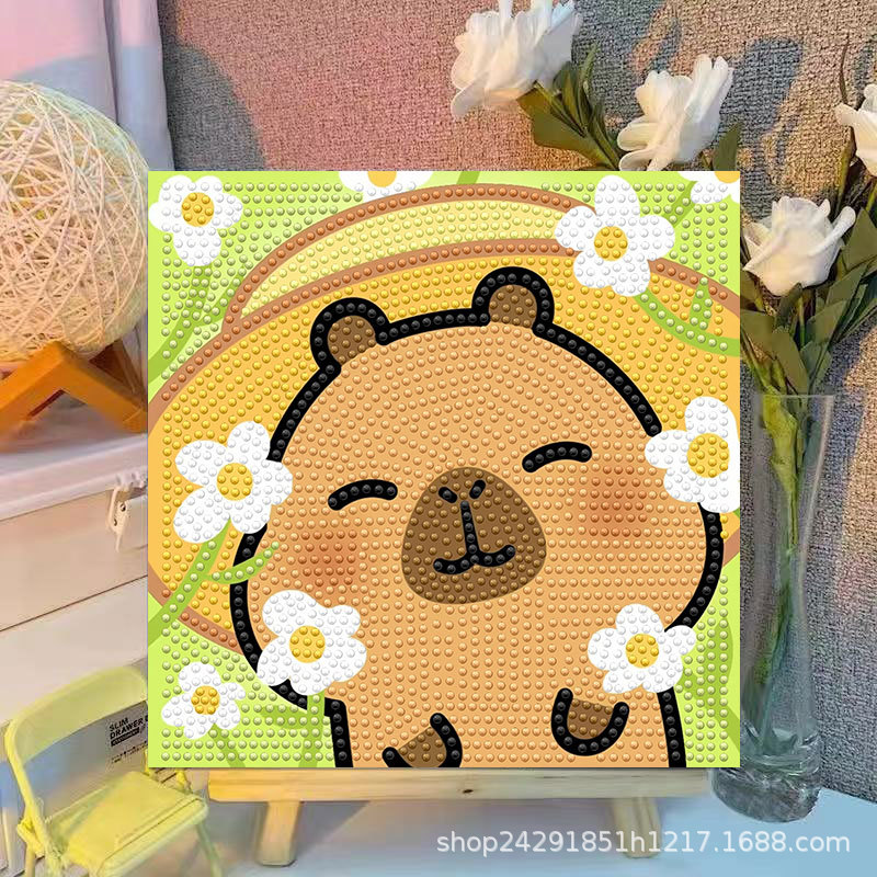 Cartoon Capibala Crystal Diamo - Embroidery Handicraft recensione e prezzo