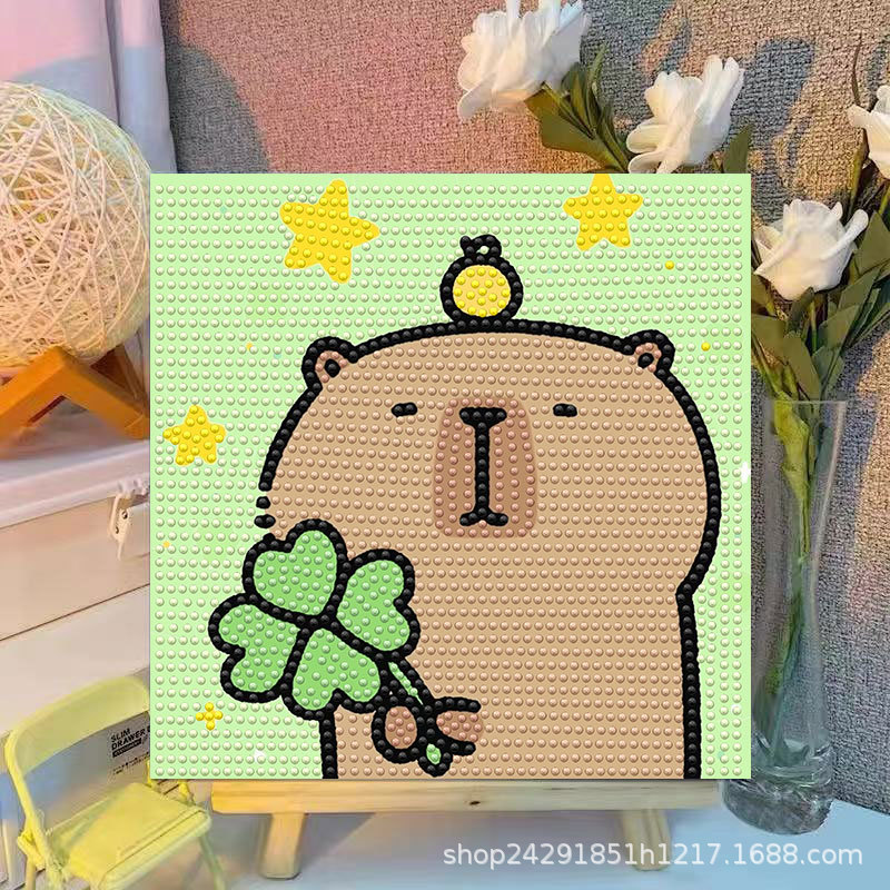 Cartoon Capibala Crystal Diamo - Embroidery Handicraft recensione e prezzo