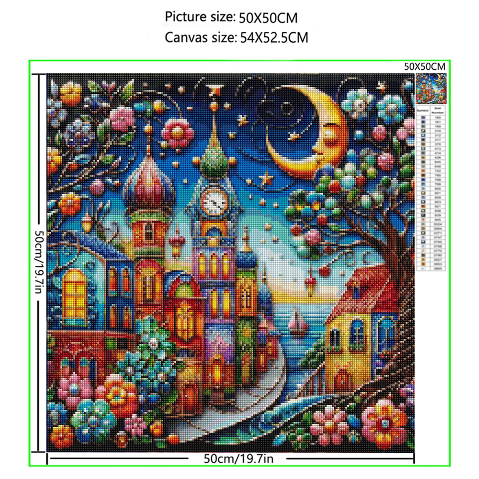 Whimsical World Town Landscape - Embroidery World recensione e prezzo