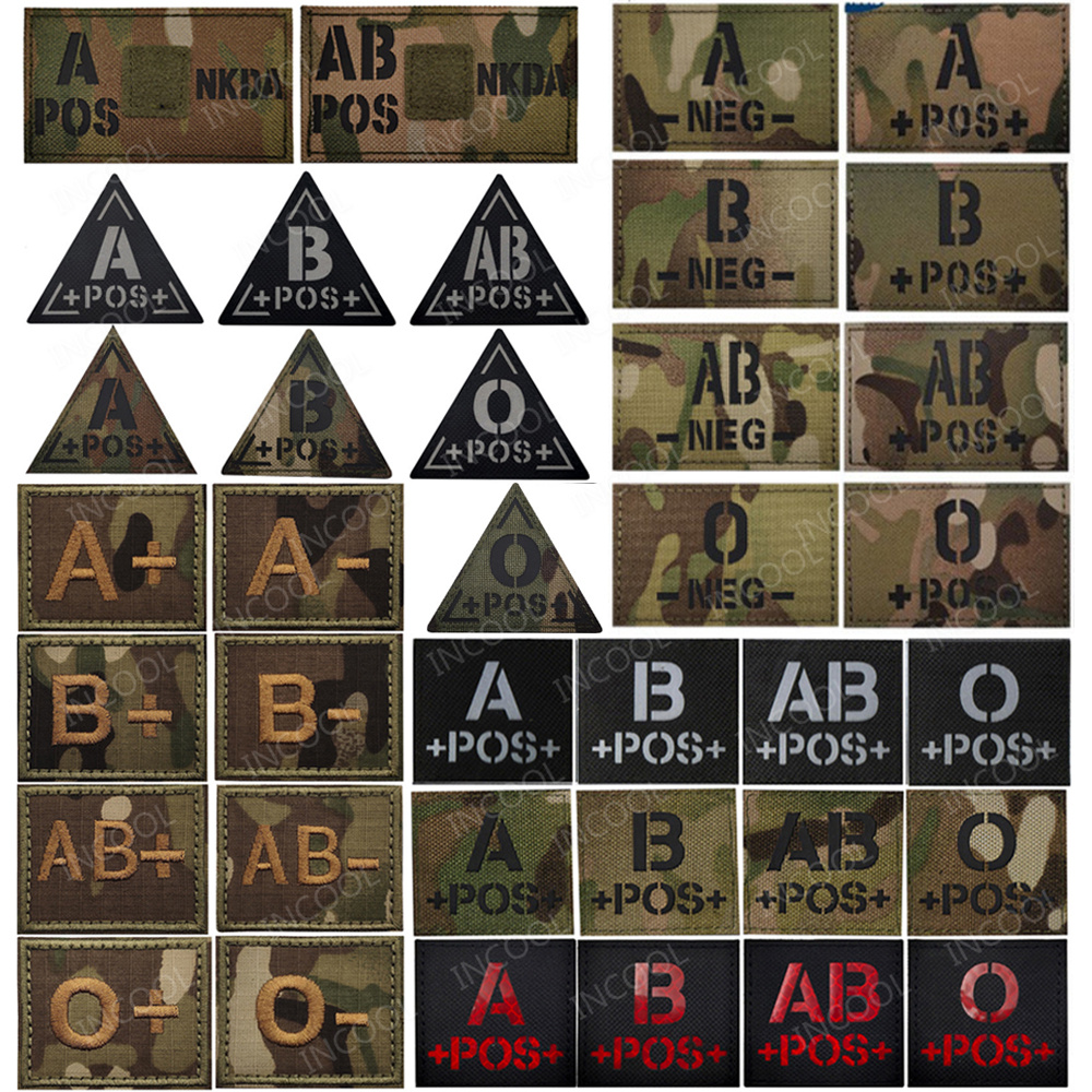 Blood Type Reflective Patches  - Embroidery Fonts recensione e prezzo