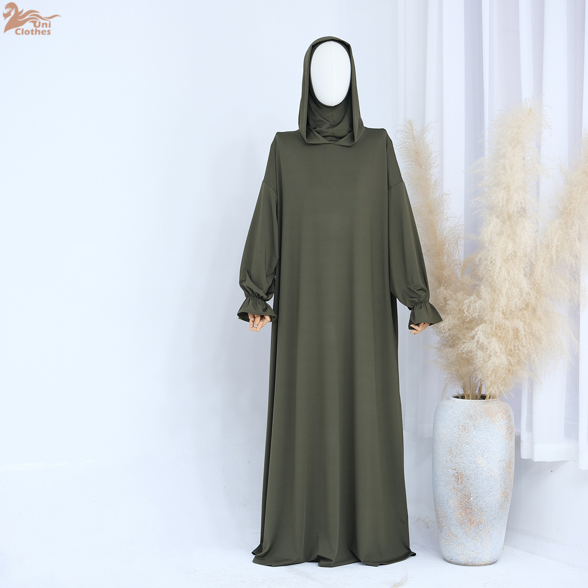 Eid Ramadan Prayer Abaya Women - Embroidery Hijab recensione e prezzo