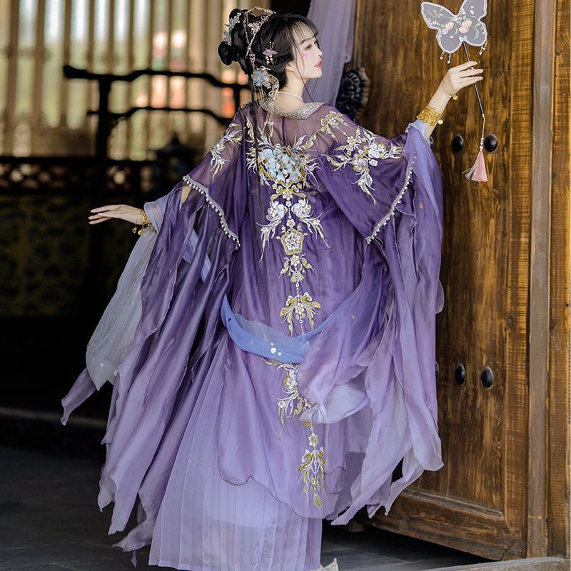 Chinese Hanfu Dress Women Trad - Embroidery Yellow recensione e prezzo