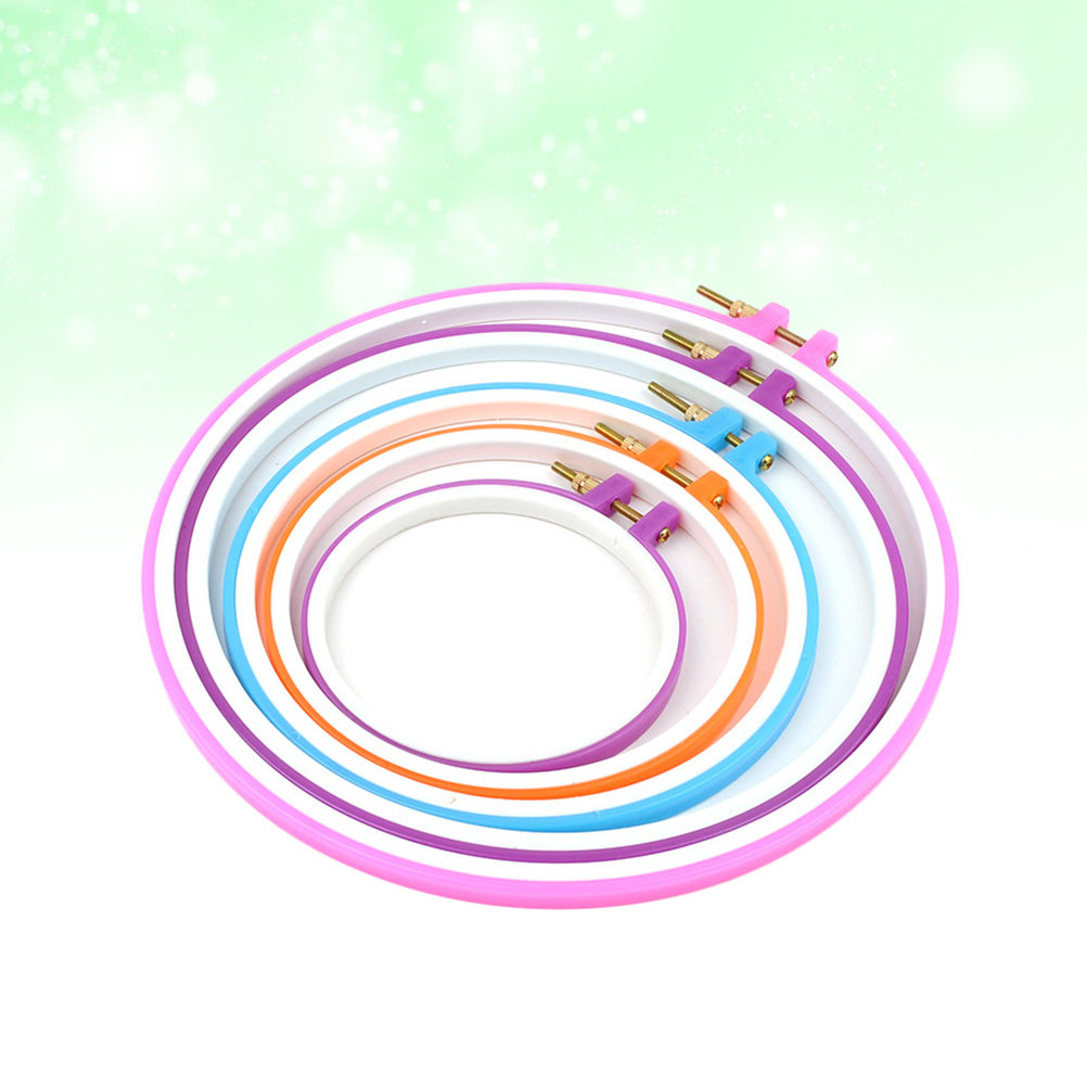 5Pcs Embroidery Hoop Set Plast - Embroidery Hoop Plastic recensione e prezzo